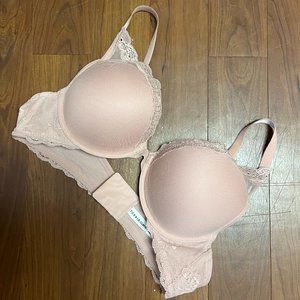 Torrid Dusty Pink Lace & Mesh Push-up